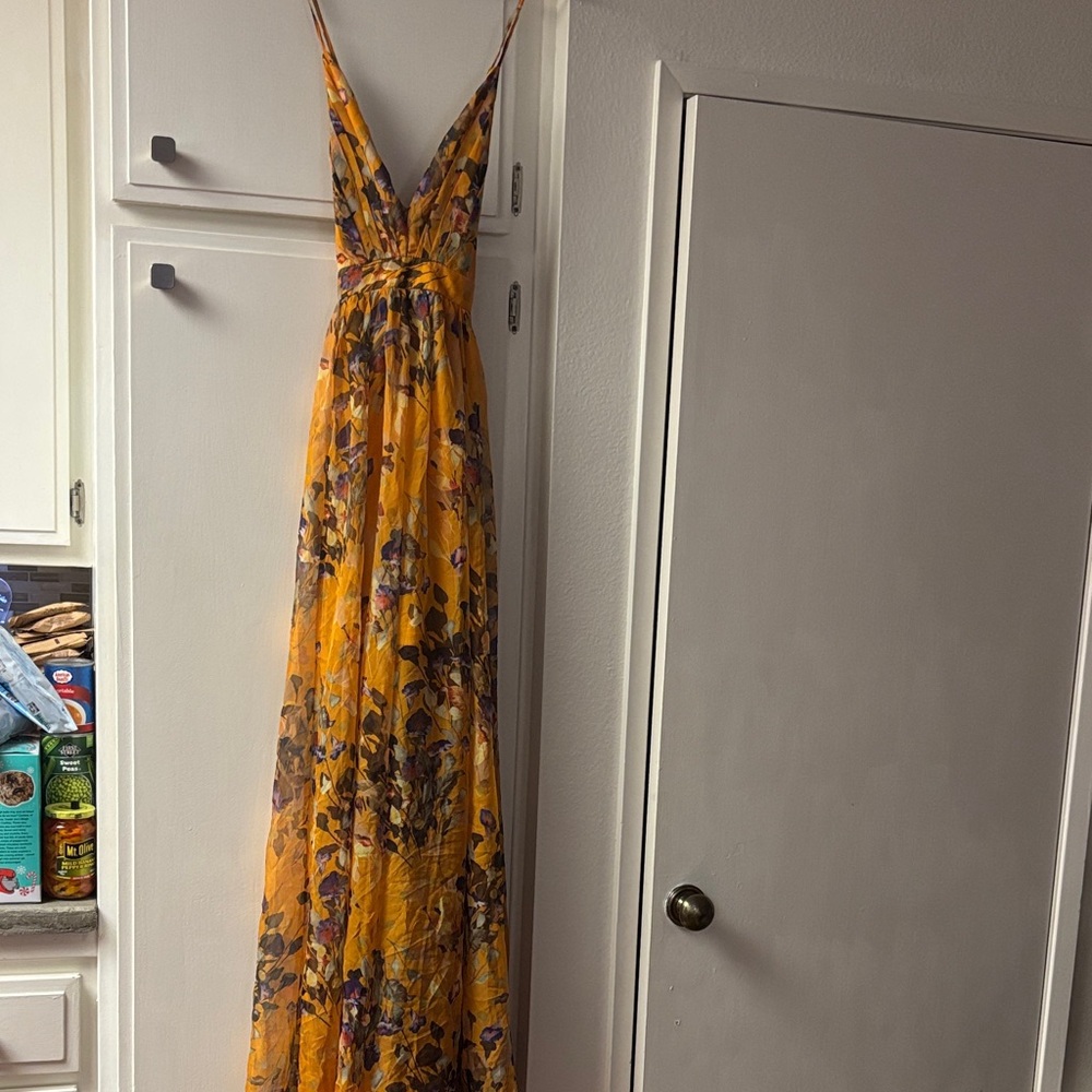 Windsor Yellow Floral Maxi Dress